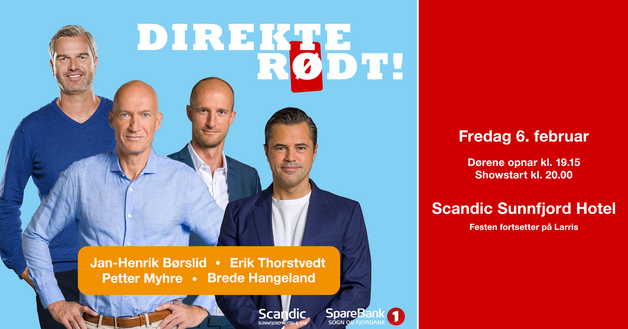 Event image DIREKTE RØDT // FOTBALLSHOW // FØRDE 6/2-26