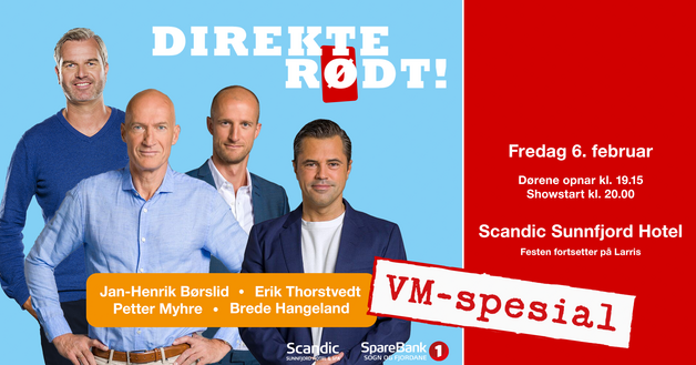 Event image DIREKTE RØDT! // FOTBALLSHOW // SUNNFJORDSALEN // FØRDE 6/2-26