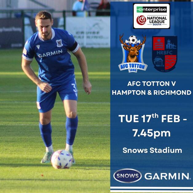 Event image AFC Totton v Hampton & Richmond NEW DATE
