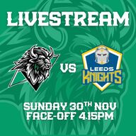Event image Basingstoke Bison v Leeds Knights Livestream - F/0 16:15