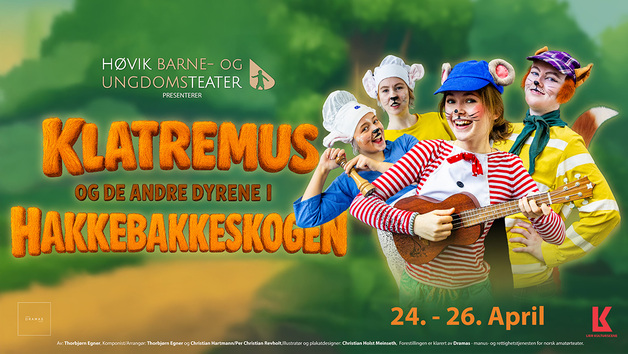 Event image Klatremus og de andre dyrene i Hakkebakkeskogen // Lørdag kl. 12.00