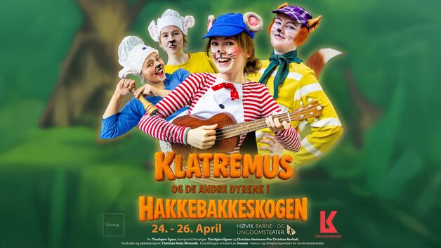 Event image Klatremus og de andre dyrene i Hakkebakkeskogen // Søndag kl. 12.00