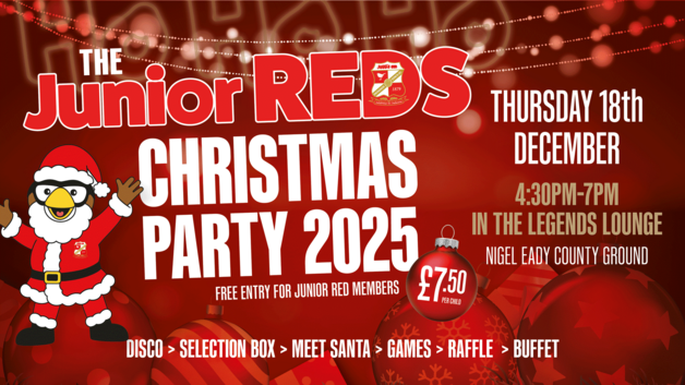 Event image Junior Reds 2025 Christmas Party