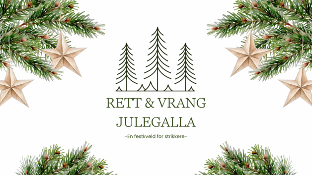 Event image Rett & Vrang Julegalla 2026 - en festkveld for strikkere