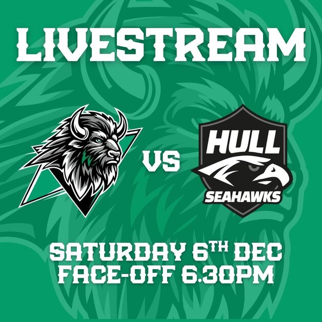 Event image Basingstoke Bison v Hull Seahawks Livestream - F/0 18:30