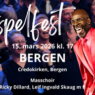 Event image Avslutningskonsert Gospelfest Bergen 2026 med Ricky Dillard, masschoir, Leif Ingvald Skaug med flere!