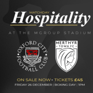 Event image Matchday Hospitality Upgrade | Oxford City vs Merthyr Town  