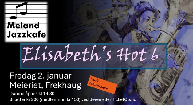 Event image Meland Jazzkafe - Elisabeth's Hot Six