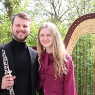 Event image  "Franska vårvindar" Josef Wijk och Johanna Ander Ljung - oboe och harpa