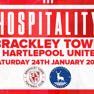 Event image HOSPITALITY - Brackley Town FC v Hartlepool FC – Enterprise National League – Saturday 24th January 2026- KO 3pm