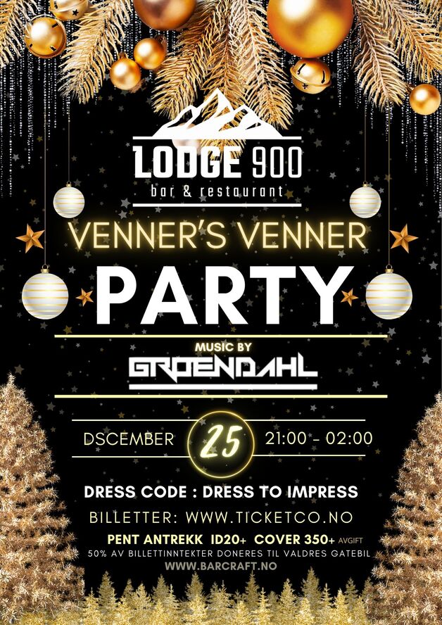 Event image Venners Venner Party Lodge900