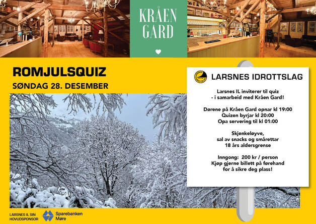 Event image RomjulsQuiz - Kråen Gard