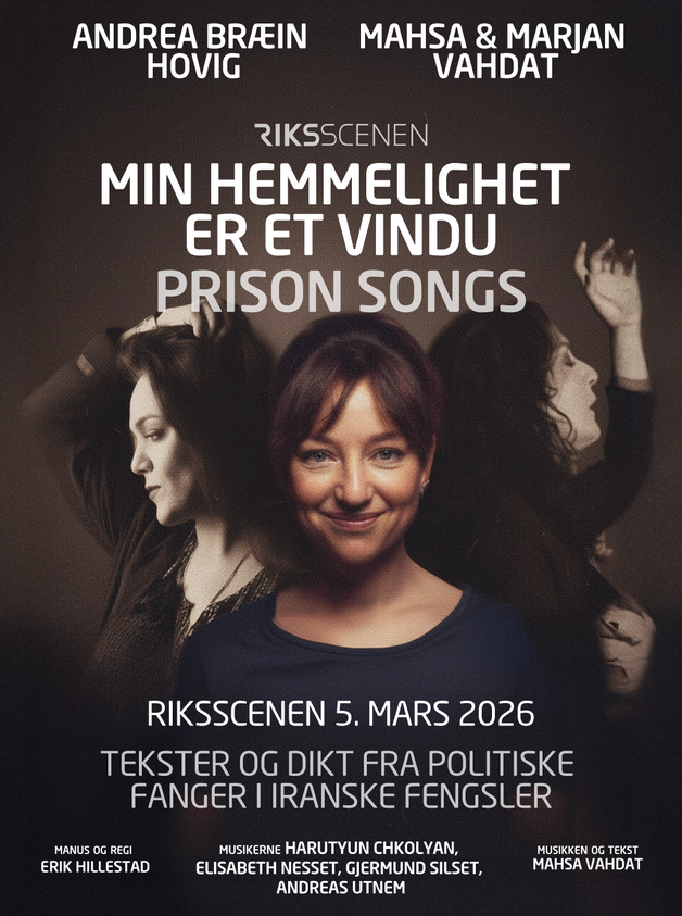 Event image MIN HEMMELIGHET ER ET VINDU – PRISON SONGS 