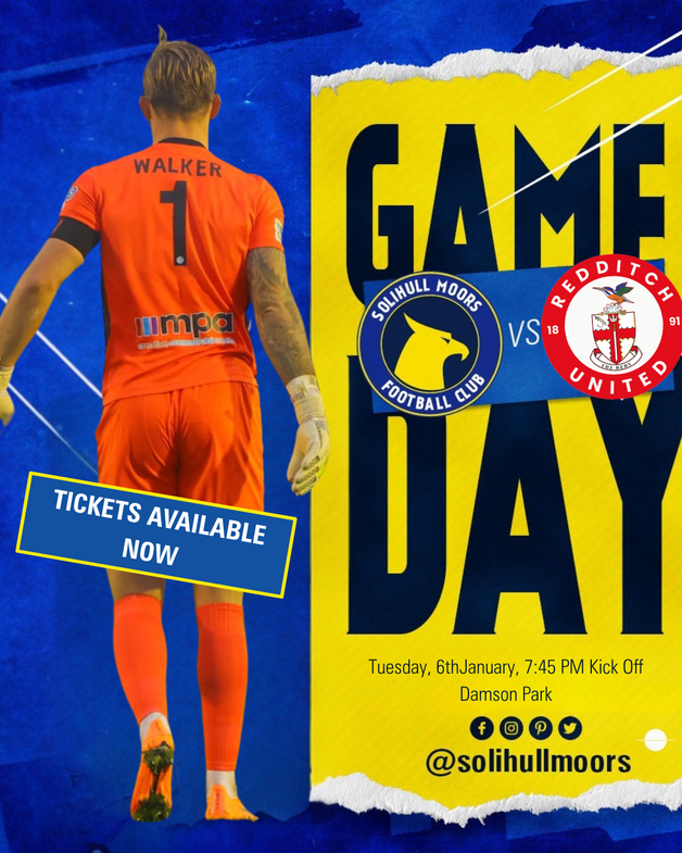 Event image  Solihull Moors v Redditch United - Birmingham County FA Senior Cup 3rd Round