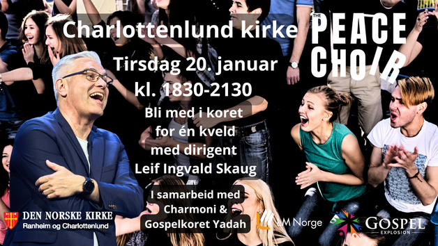 Event image Bli med i Peace Choir i Charlottenlund kirke, Trondheim!