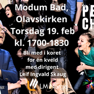 Event image Bli med på Modums første PEACE CHOIR! Én kveld med kor for alle som har lyst.