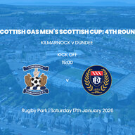 Event image Scottish Gas Men's Scottish Cup - Kilmarnock v Dundee - Saturday 17th January 2026