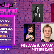 Event image Latterverket på Pitters, Fredag 09.01.2026