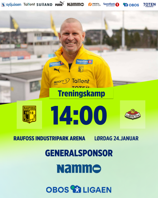 Event image Treningskamp A-lag herrer Raufoss - SK Gjøvik Lyn