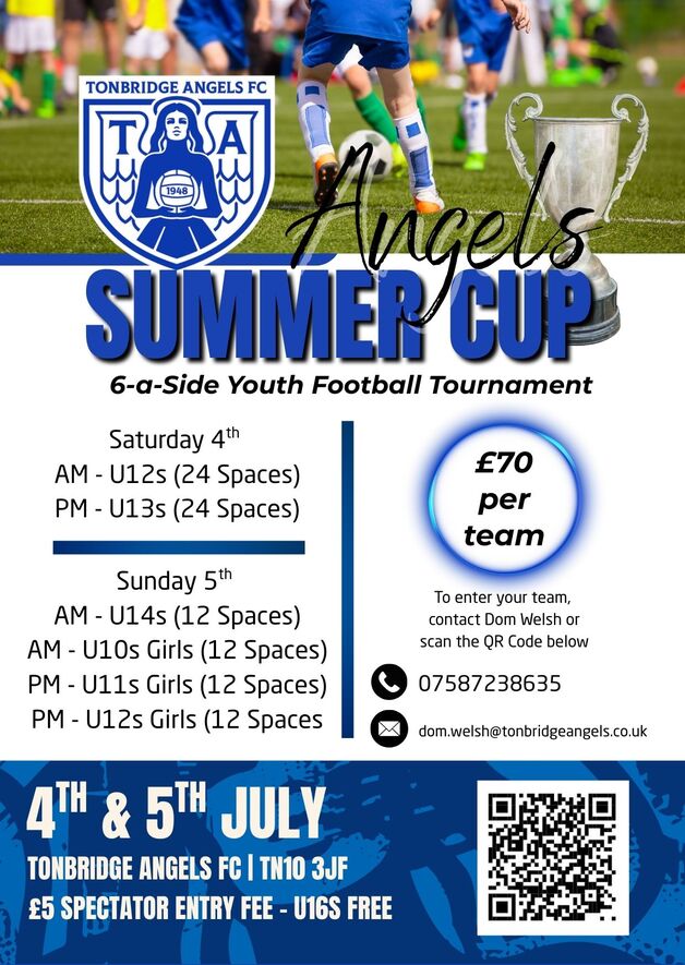 Event image Angels Summer Cup - 4th/5th July 2026