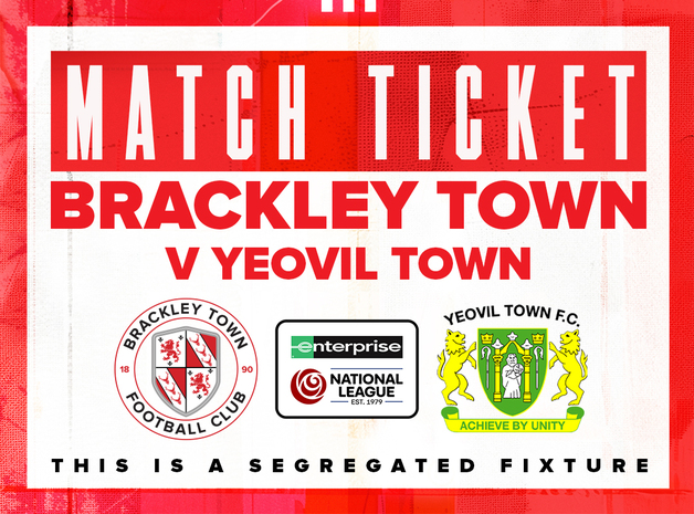 Event image Brackley Town FC v Yeovil Town – Enterprise National League – Saturday 17th January 2025 - KO 3pm