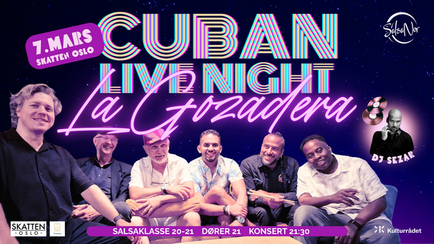 Event image Cuban Live Night 7.3 - La Gozadera // Skatten Oslo