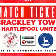 Event image Brackley Town FC v Hartlepool United – Enterprise National League – Saturday 24th January 2026 - KO 3pm