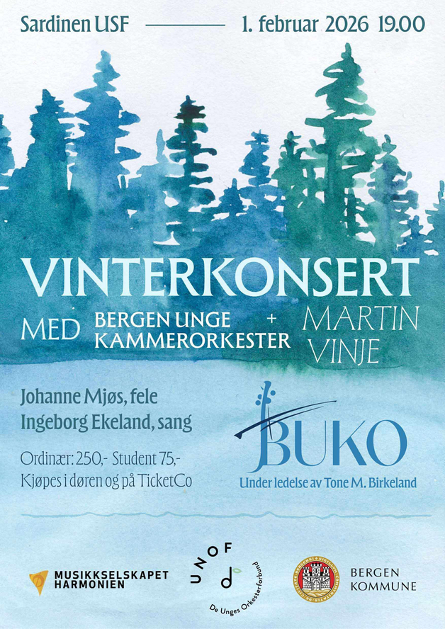 Event image Vinterkonsert med BUKO og Martin Vinje