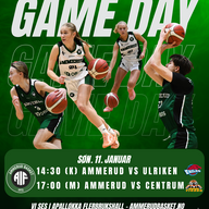 Event image Dobbeltkamp BLNO Basketball 14:30 Ammerud-Ulriken (K) og 17:00 Ammerud-Centrum (M)