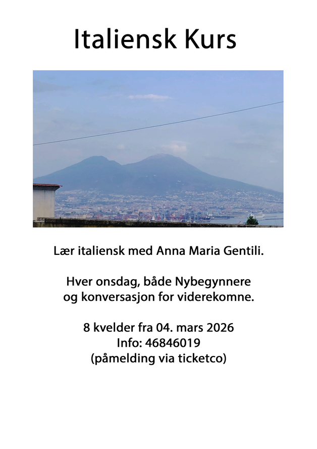 Event image Italiensk kurs med Anna Maria Gentili - 2026