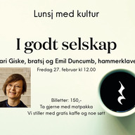 Event image Lunsj med kultur: I godt selskap