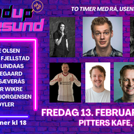 Event image Latterverket på Pitters, Fredag 13.02.2026