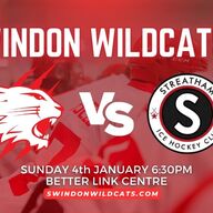 Event image NIHL 1 TICKETS - Swindon Wildcats v Streatham Hockey - Sunday 18th January 2026 - F/O 18:30