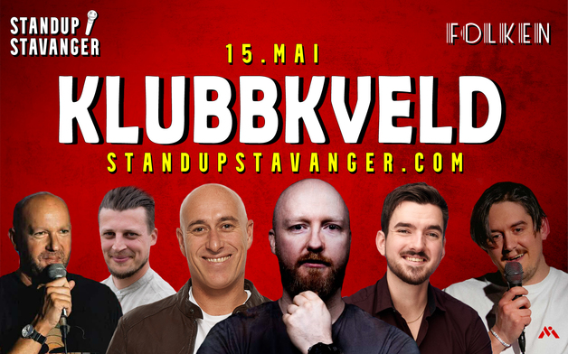 Event image Standup Klubbkveld med Kevin Kildal - 15. mai