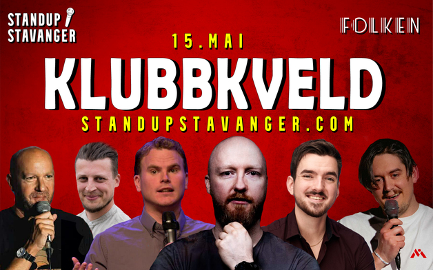 Event image Standup Klubbkveld med Kevin Kildal - 15. mai