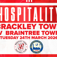 Event image HOSPITALITY - Brackley Town FC v Braintree Town FC – Enterprise National League – Tuesday 24th March 2026 - KO 7.45pm