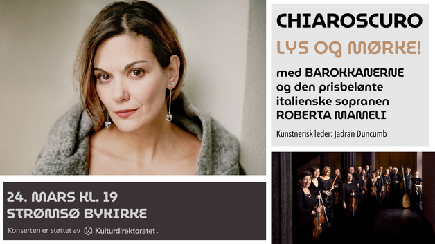 Event image "Chiaroscuro" med Barokkanerne og Roberta Mameli