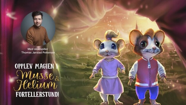 Event image Fortellerstund om Musse og Helium på Rygge bibliotek