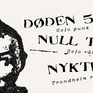 Event image Døden 505 // Null Tone // Nykter // Revolver