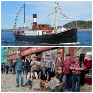 Event image Fredag 26. juni 2026: Musikk-cruise med dampskipet «Stord I» på Byfjorden med "Bryggesjauerne fra Dokkeskjærskaien". Avgang Shetlands-Larsens brygge kl. 19.00, tilbake til kai ca. kl. 22.00.