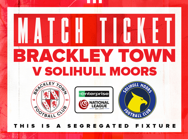 Event image Brackley Town FC v Solihull Moors – Enterprise National League – Saturday 7th February 2026 - KO 3pm