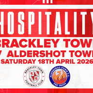 Event image HOSPITALITY - Brackley Town FC v Aldershot Town FC – Enterprise National League – Saturday 18th April 2026 - KO 3PM