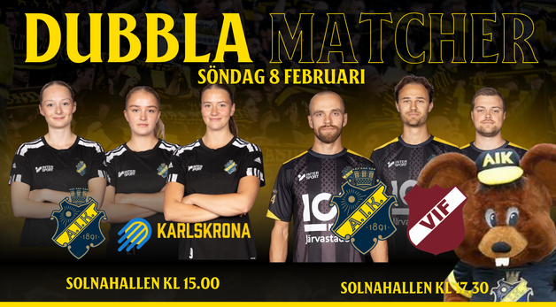 Event image Födelsedagskalas i Solnahallen med dubbla seniormatcher