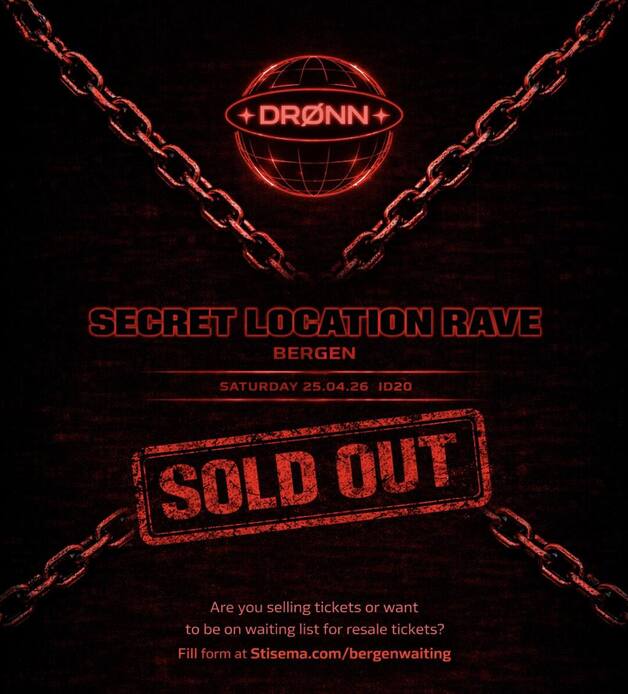 Event image SECRET LOCATION RAVE ID20 - BERGEN