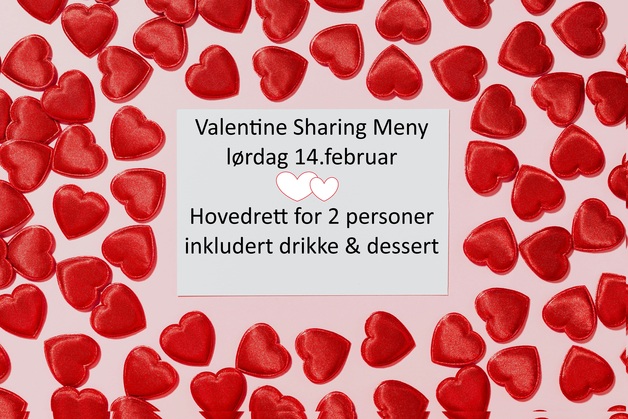 Event image Valentine Sharing Meny - lørdag 14.februar