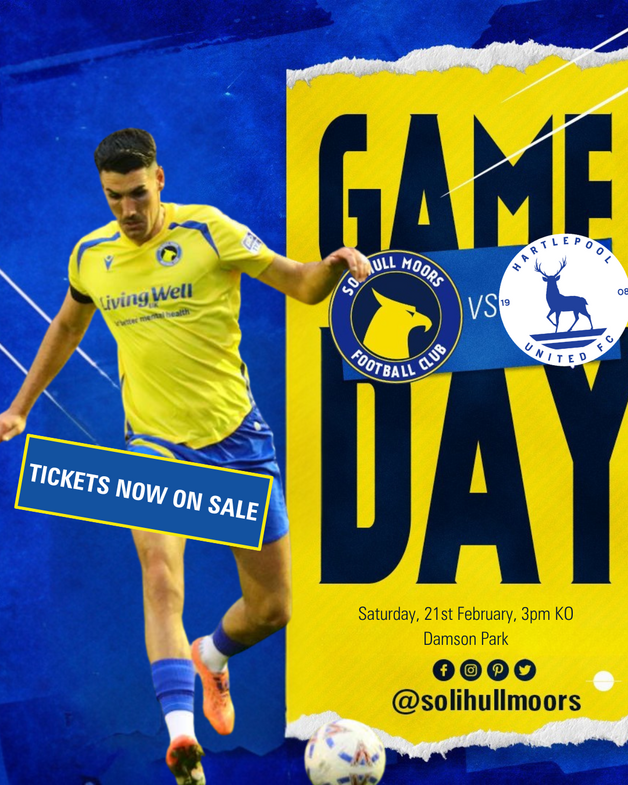 Event image Solihull Moors v Hartlepool United