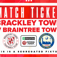 Event image Brackley Town FC v Braintree Town FC – Enterprise National League – Tuesday 24th March 2026 - KO 7:45pm
