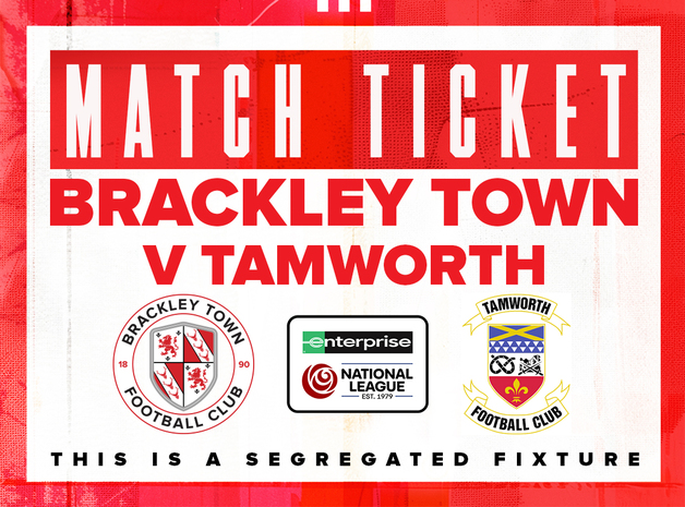 Event image Brackley Town FC v Tamworth – Enterprise National League – Saturday 28th March 2026 - KO 3pm