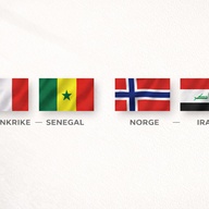 Event image 16. juni DRØMMEDAGEN: 2 Kamper - 1 Billett:  Norge - Irak + Frankrike - Senegal
