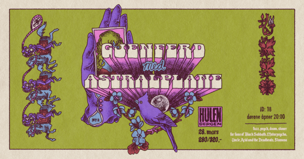 Event image Astralplane + Gjenferd || Hulen